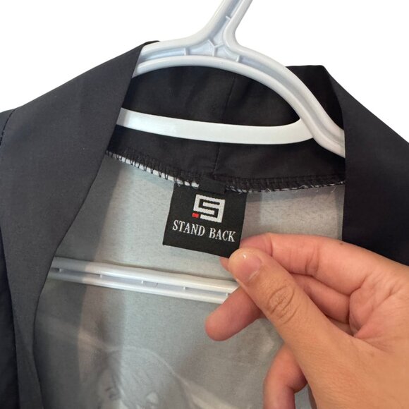 Stand Back black oversized kimono style cardigan size L - Picture 7 of 7